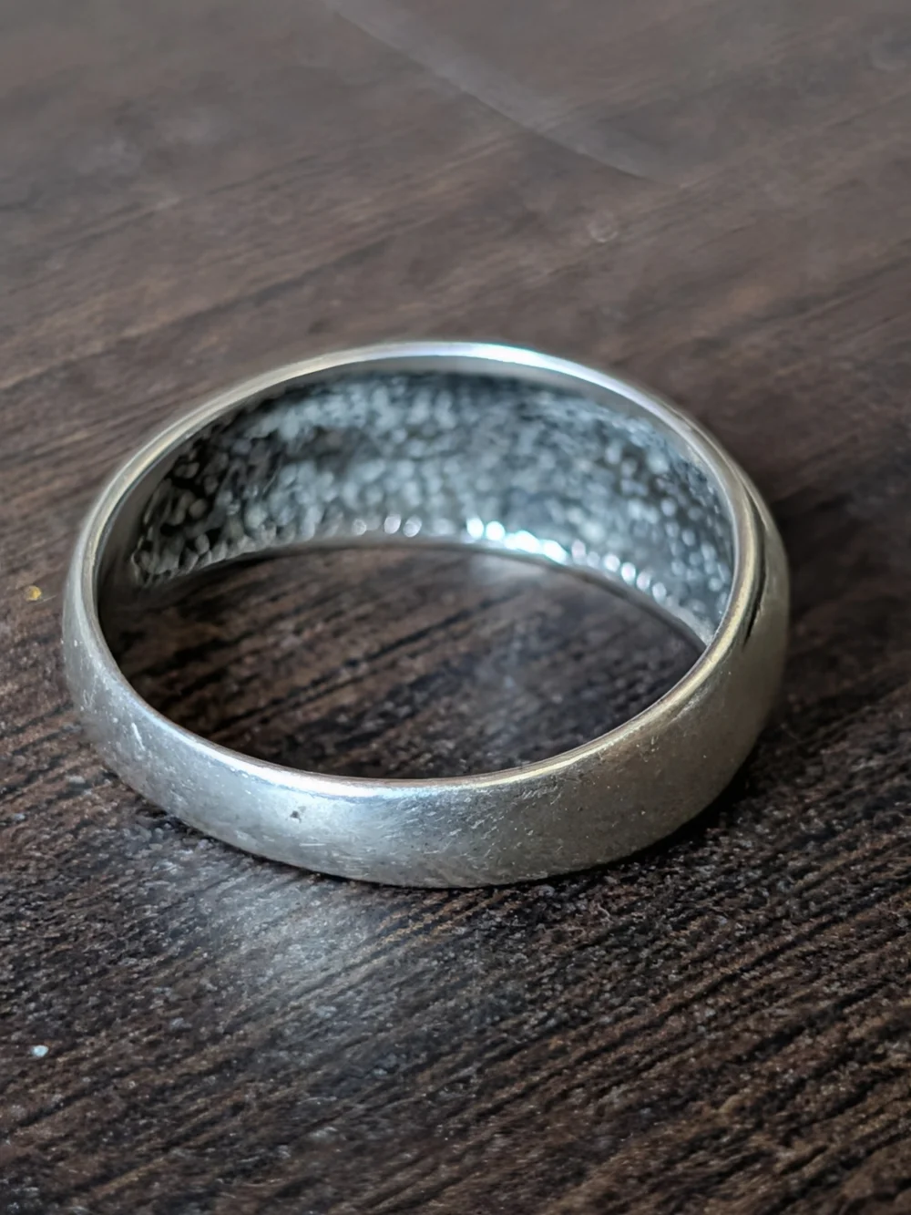 Chapal-Zenray 925 Sterling Silver 5-Dot Gamblers Band Ring 9.75
